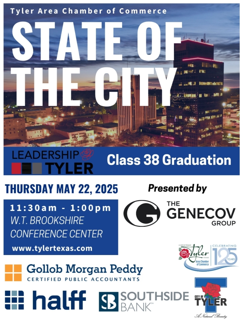 Chamber, City of Tyler to Host State of the City on May&nbsp;22